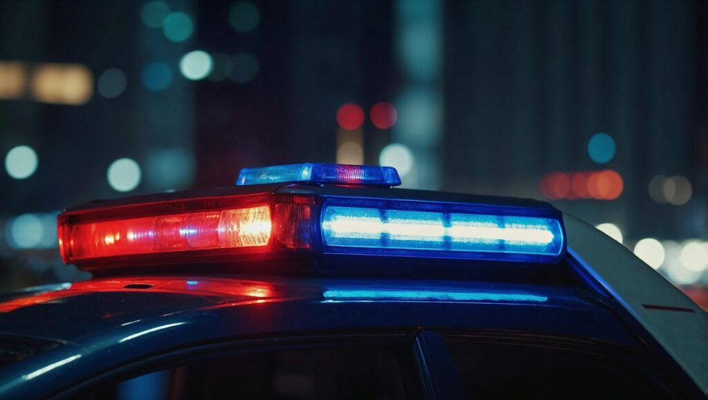 ai generated politie lampen